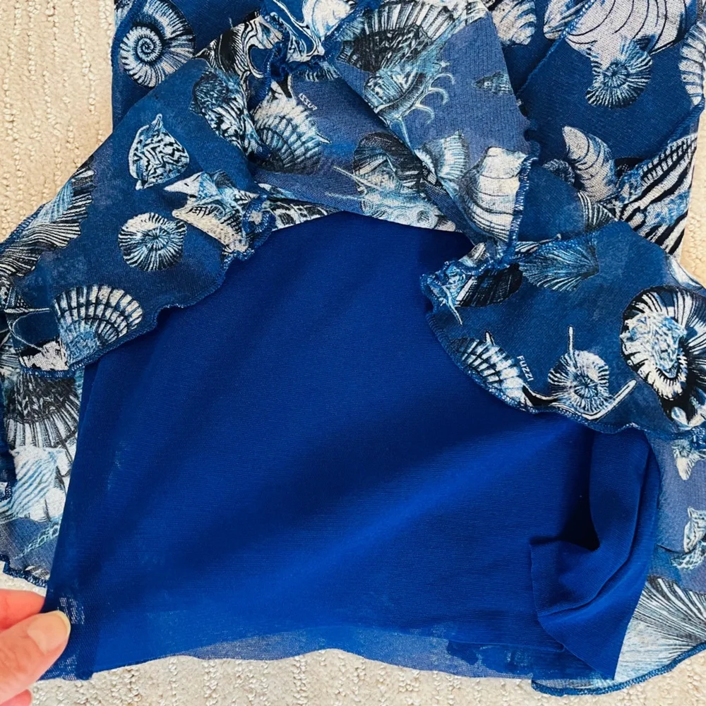 Fuzzi Seashell Ruffle Tank Top - Picture 5 of 12